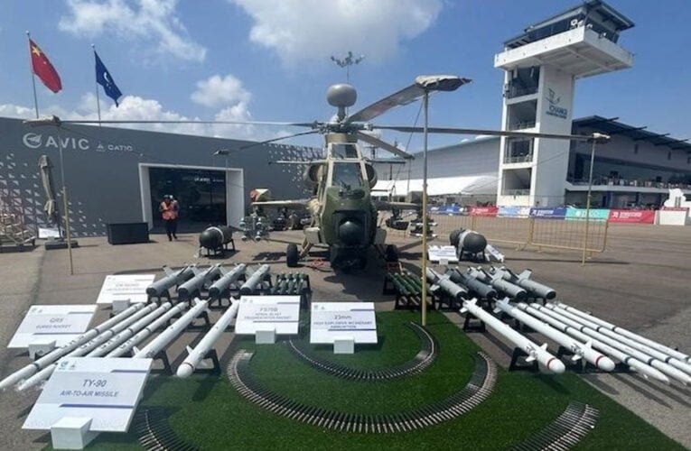New Variant of Chinese Z-10ME helicopter at Singapore Airshow