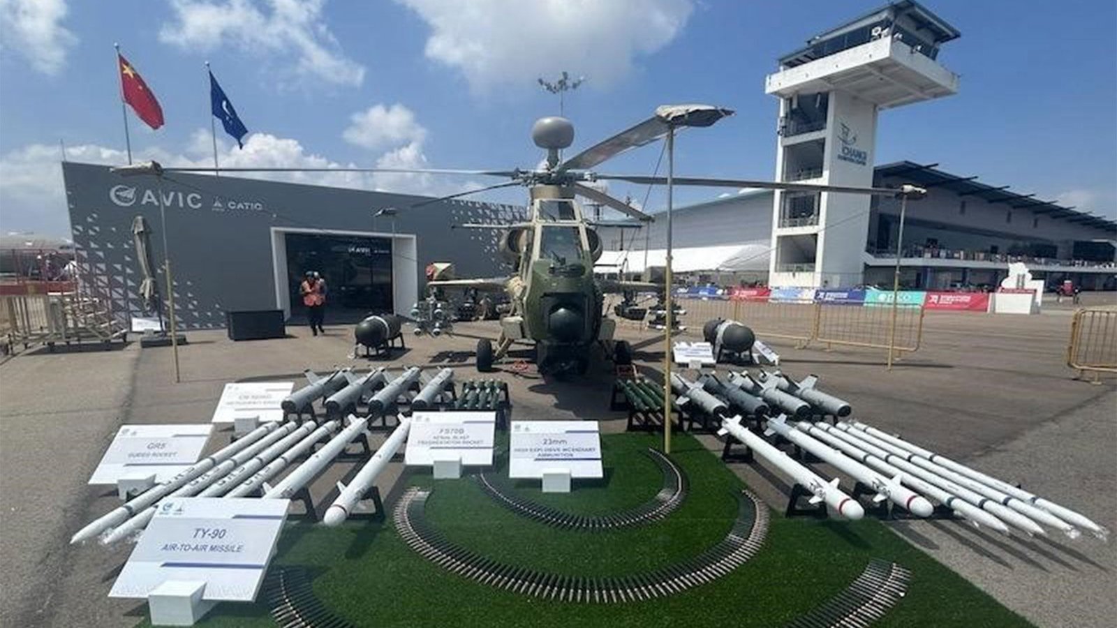New Variant of Chinese Z-10ME helicopter at Singapore Airshow