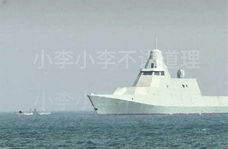 China’s New Stealth Warship Spotted in Sea Trials