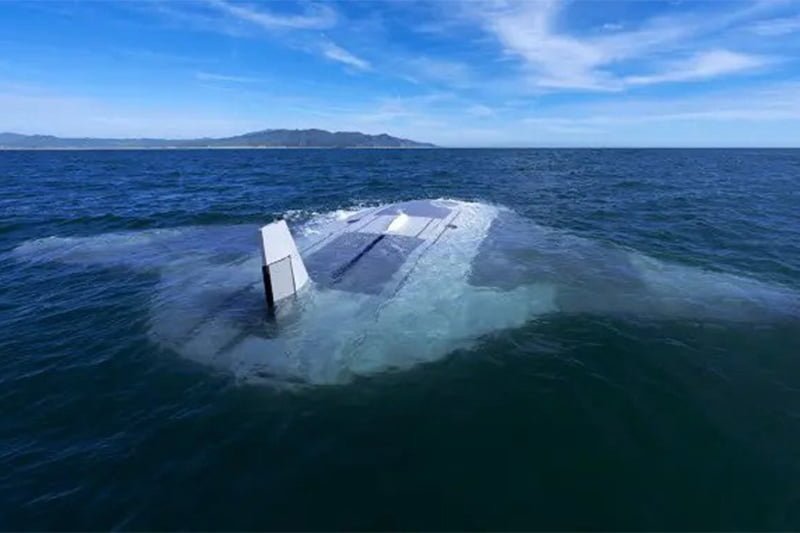 US Navy's Secret "Manta Ray" Underwater Drone Spotted