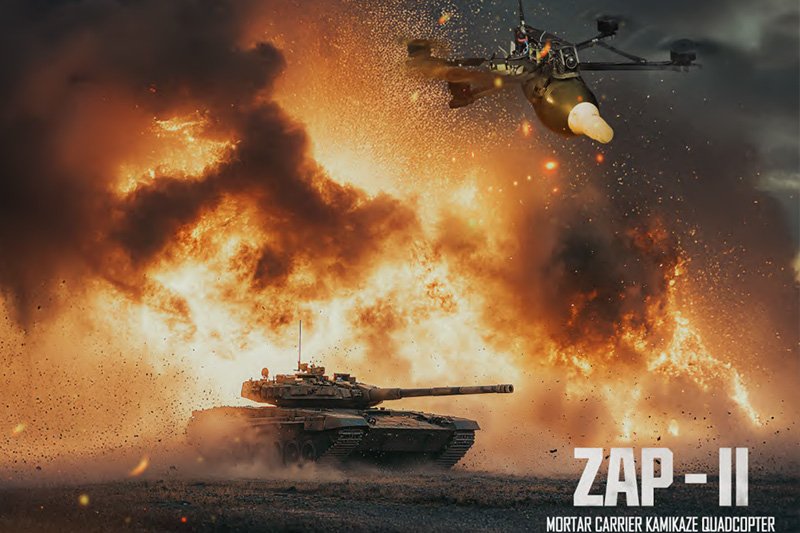 ZAP-II Kamikaze Quadcopter: Revolutionizing Precision Strike Tech