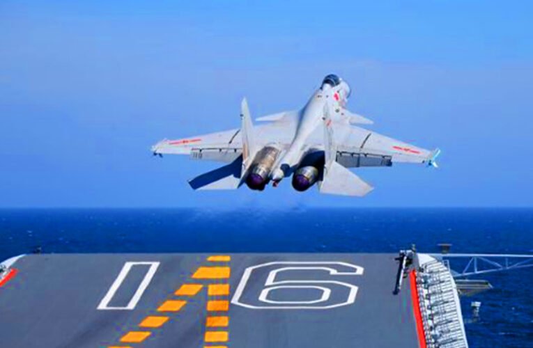 Chinese Navy J-15 Crashes During Training