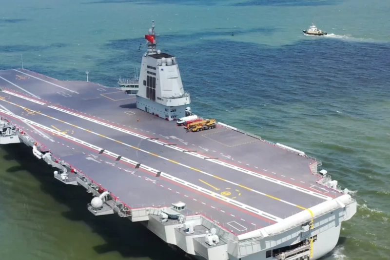 China Electromagnetic Catapult Carrier Undergoes Sea Trials