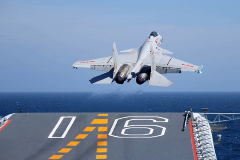 China Releases Footage Of J-15s Expelling Foreign Jets