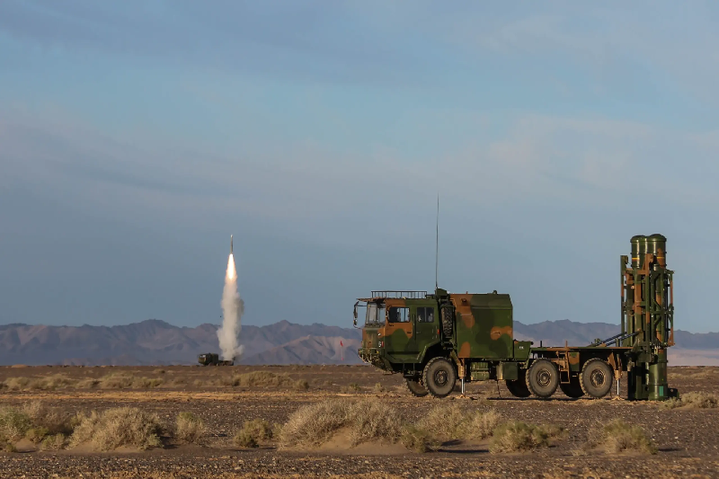 U.S. Air Force Trains on HQ-16 Missile Replica