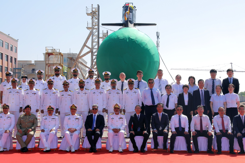 Pakistan Navy Launches Third Hangor-Class Submarine