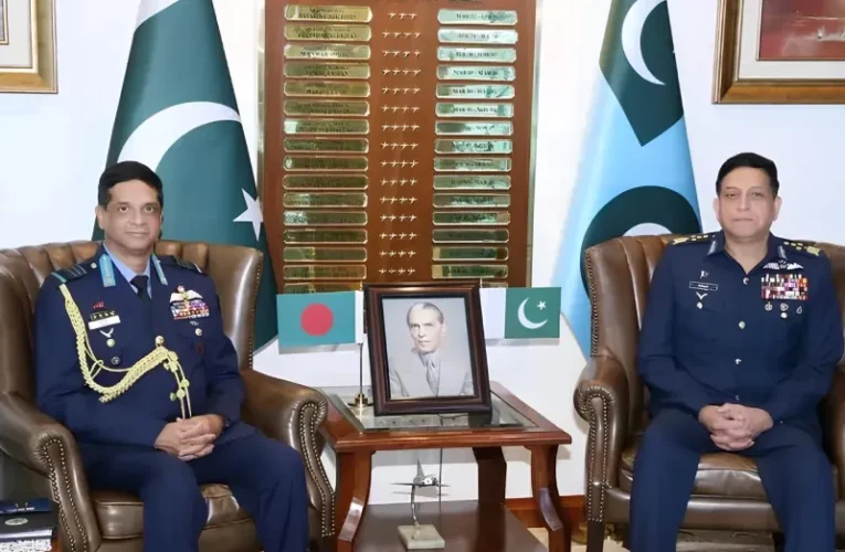 Bangladesh Air Force Chief Calls On Pakistan Air Chief