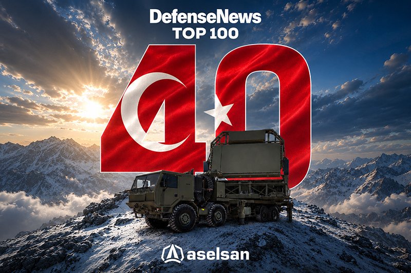 ASELSAN Climbs into Global Top 40 in the Defense News Top 100 List